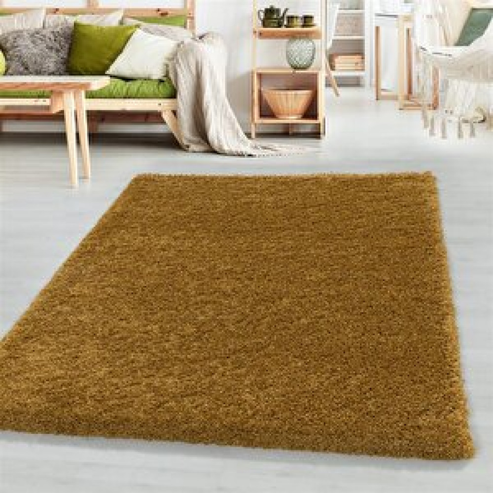 Red Halı Tek Renk Altın Rengi Yumuşak Post Peluş Shaggy Halı Salon Oturma Odası Yolluk Mutfak Halısı 200x290 cm Salon Halısı Fiyatı