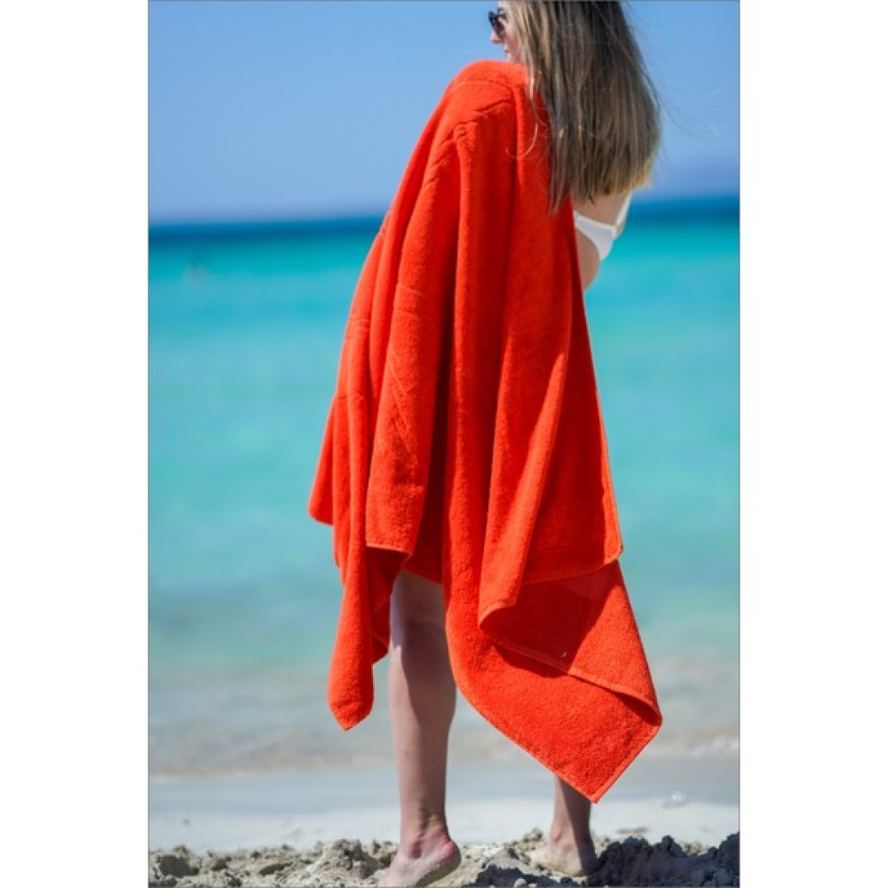 Red Palm Doğa Dostu %100 Pamuk Kırmızı Plaj Havlusu 90 x 160 cm - Banyo Havlusu - 100 x 160 cm Plaj Havlusu Fiyatı