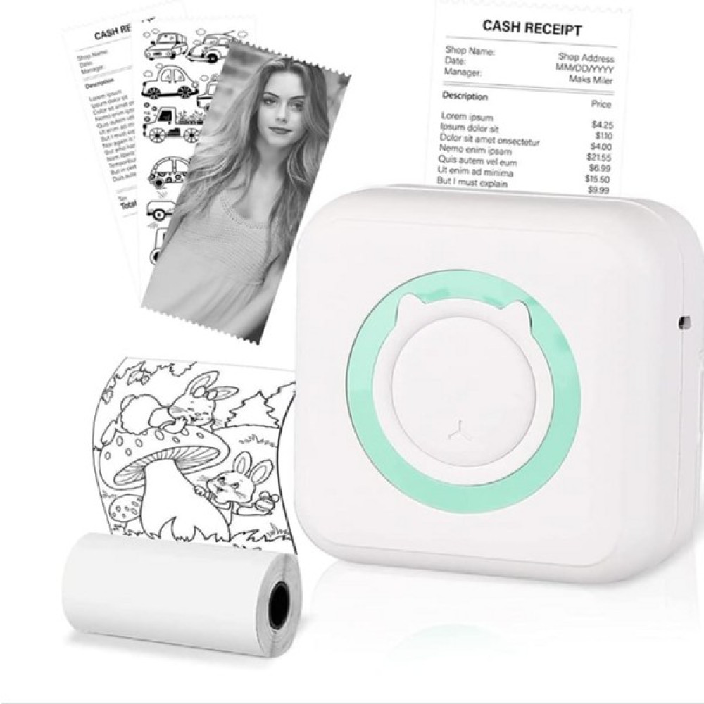 Red Rook Taşınabilir Mini Yazıcı Resim Listesi ve Belge Yazdırma Android Ios Akıllı Telefon ile Uyumlu - Beyaz Yazıcılar Fiyatı