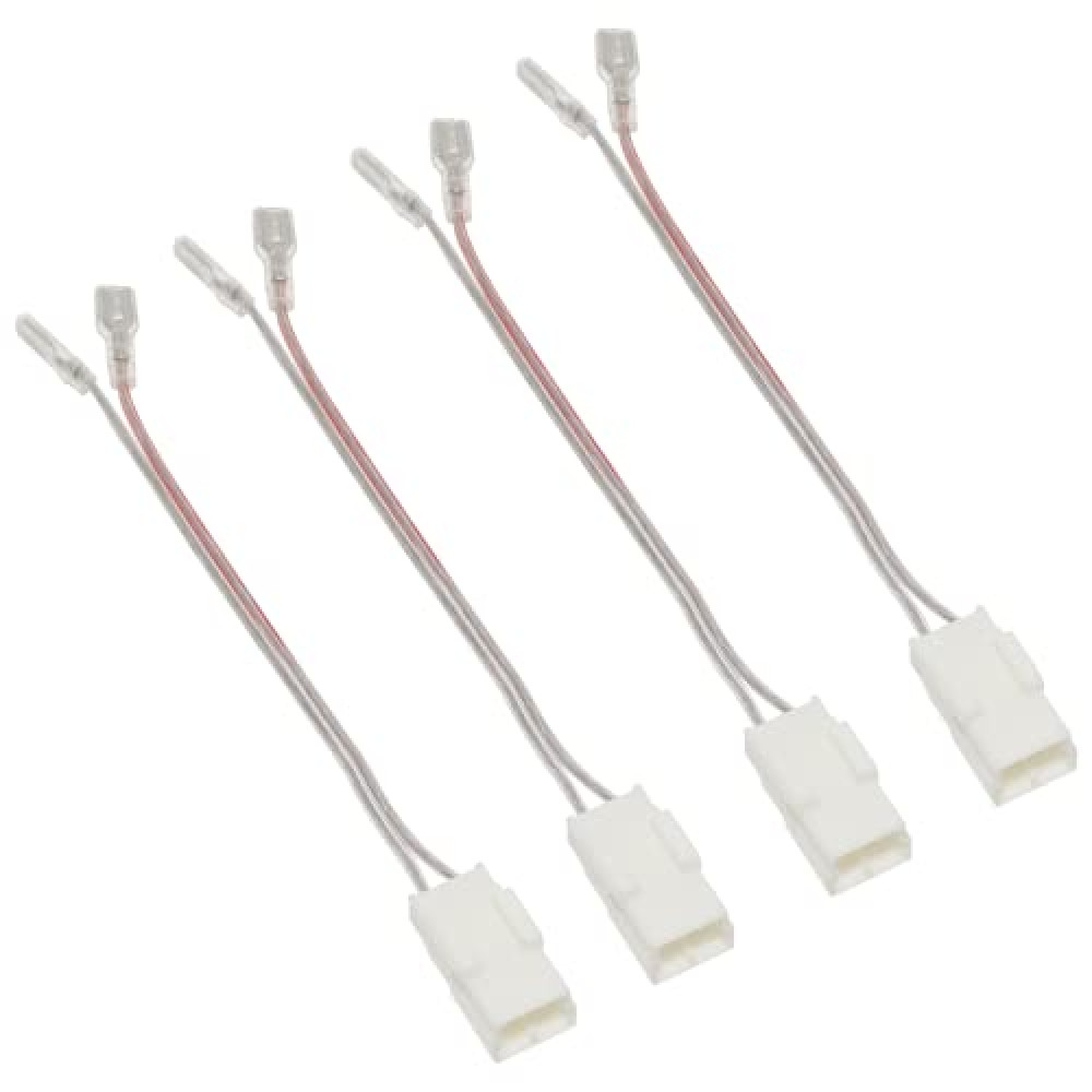 RED WOLF Door Speaker Wiring Harness Compatible with 2003-2019 Jeep Wrangler JK, Chrysler, Dodge Vehicles Car Harness Plug for Aftermarket Front Rear Door Speaker Wire Cable Connector 4 PCS