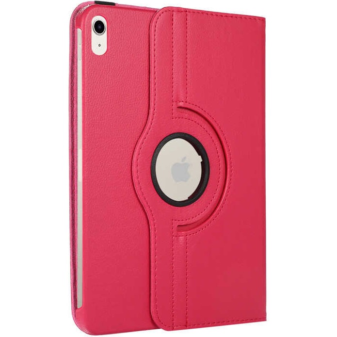 RedClick Apple iPad 10.9 (10.nesil) 2022 10.9" Uyumlu A2696 - A2757 - A2777 Standlı 360 Dönen Kılıf - Koyu Pembe Tablet Kılıfı Fiyatı