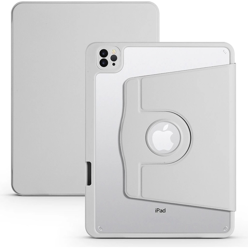RedClick Apple iPad Air 11 2024 Kılıf Redclick Termik Kalem Bölmeli Dönebilen Standlı Kılıf - Gri Tablet Kılıfı Fiyatı