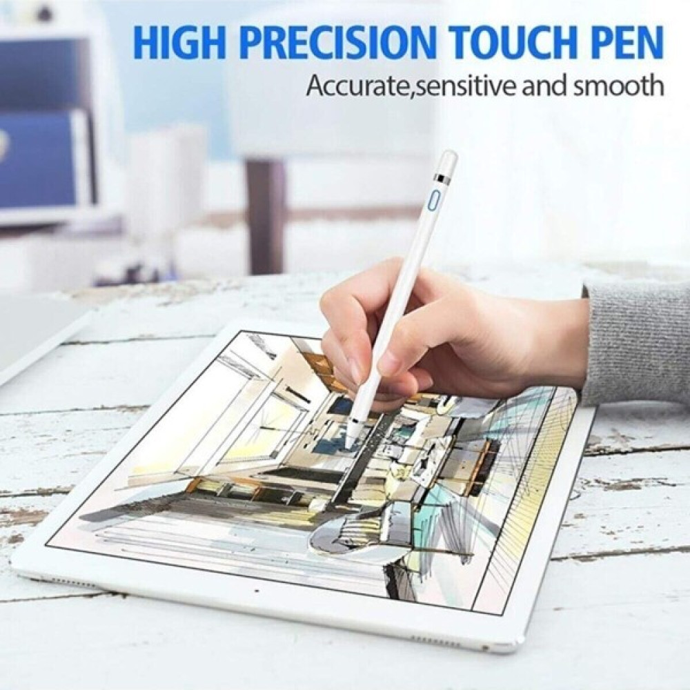 RedClick Dokunmatik Kalem Ipad Iphone Android Uyumlu Pencil Dokunmatik Stylus Kalem - Beyaz Tablet Aksesuarı Fiyatı