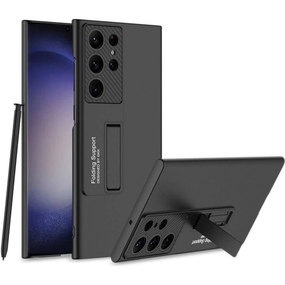 RedClick Galaxy S24 Ultra Kılıf Redclick Standlı Ays Kapak - Siyah Cep Telefonu Kılıfı Fiyatı