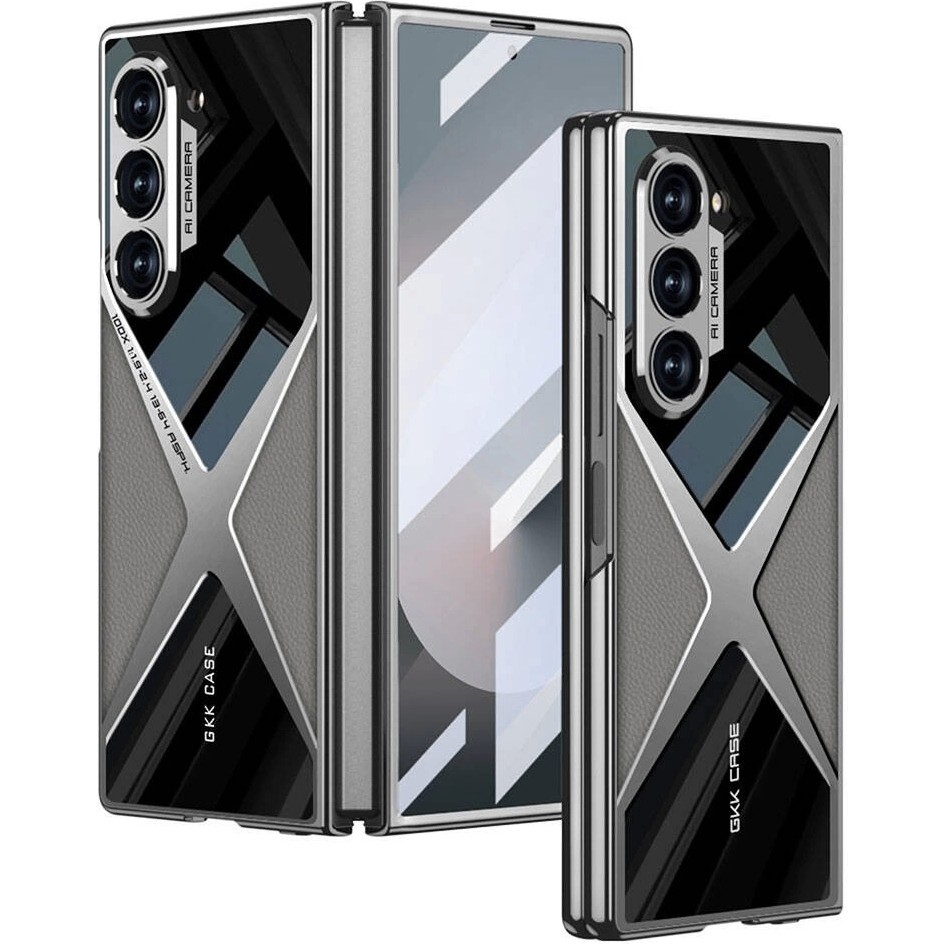 RedClick Galaxy Z Fold 6 Kılıf Ultra Ince Kamera Korumalı Pc + Deri Arka Yüzey Redclick X-Pro Kapak - Titanium Cep Telefonu Kılıfı Fiyatı