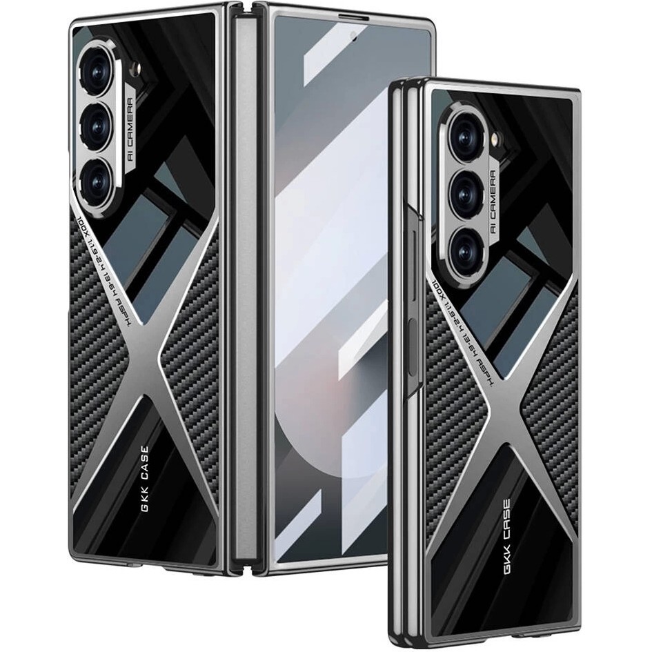 RedClick Galaxy Z Fold 6 Kılıf Ultra Ince Kamera Korumalı Pc + Karbon Arka Yüzey Redclick X-Pro Kapak - Siyah Cep Telefonu Kılıfı Fiyatı