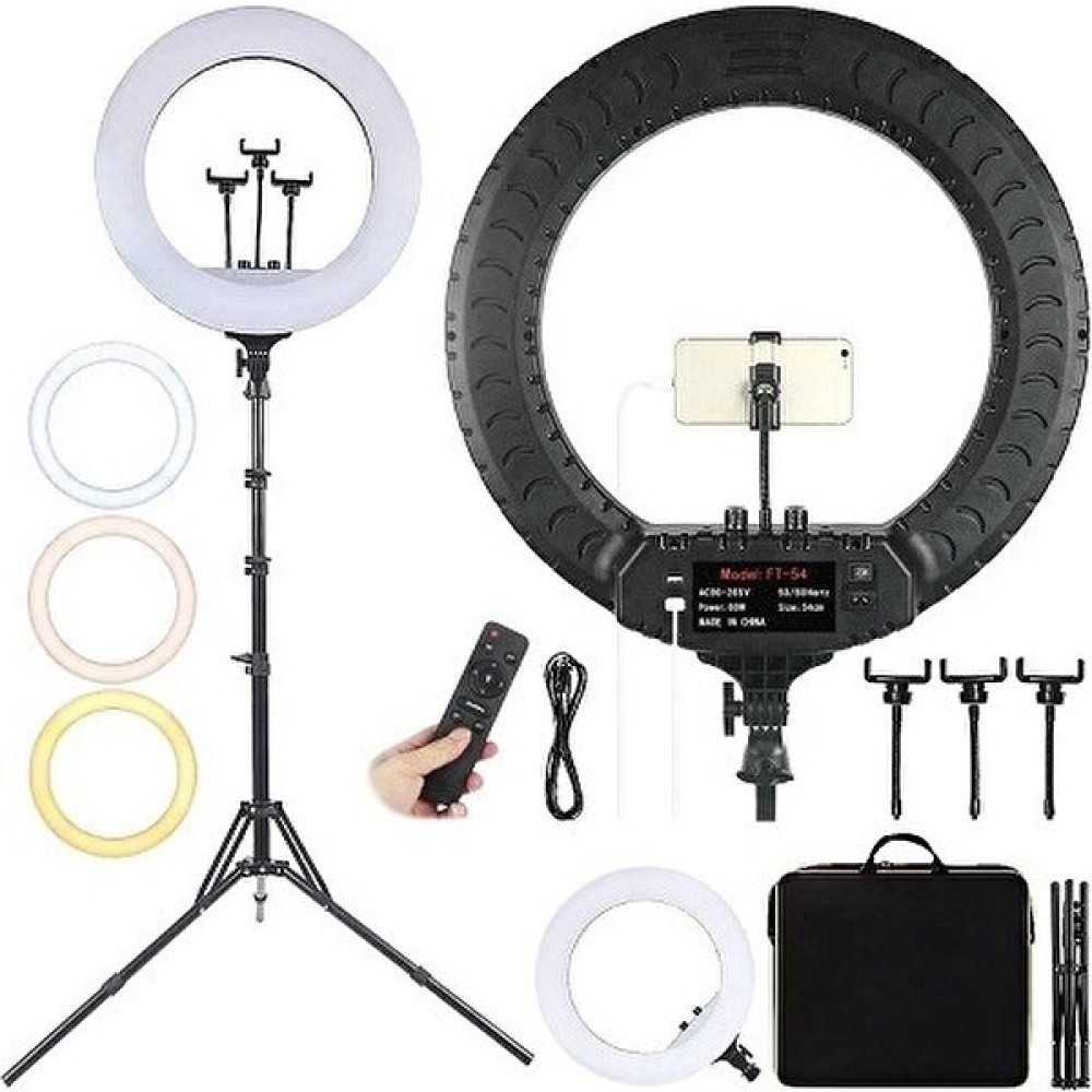 Redclick Ring Light LED 18’’ 45 cm Profesyonel Işık Halkası Stüdyo Işığı + 210 cm Tripod + Taşıma Çantası Video Kamera Aksesuarları Fiyatı