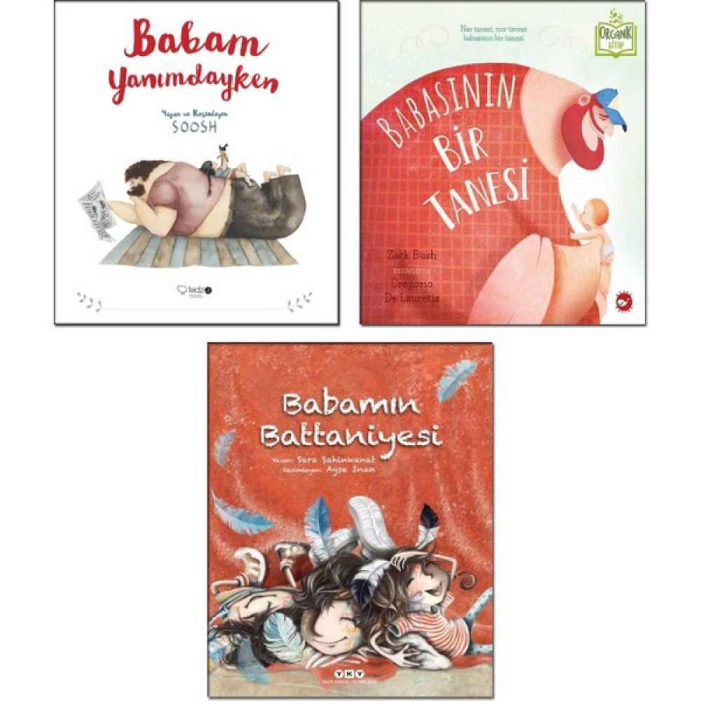 Redhouse Kidz Yayınları Babam Yanımdayken / Soosh + Babasının Bir Tanesi / Zack Bush + Babamın Battaniyesi / Sara Şahinkanat - Okul Öncesi Çocuk Hi... Çocuk Masal Fiyatı