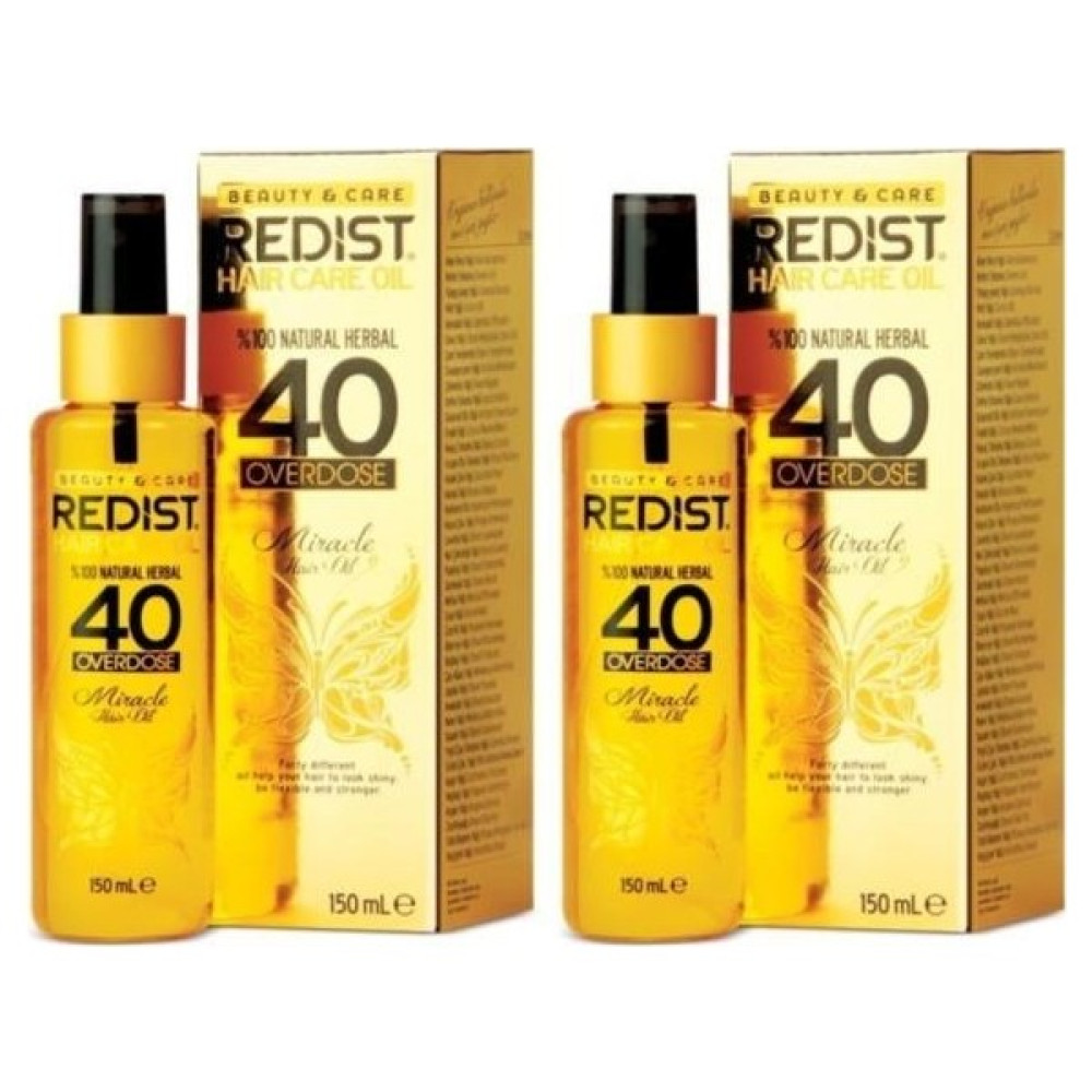 Redist 40 Overdose Miracle Saç Bakım Yağı 2 x 150 ml Saç Bakım Maskeleri & Serumlar & Spreyler Fiyatı