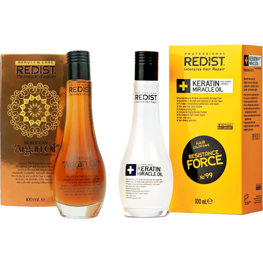 Redist Keratin Yağı + Redist Argan Yağı Saç Bakım Maskeleri & Serumlar & Spreyler Fiyatı
