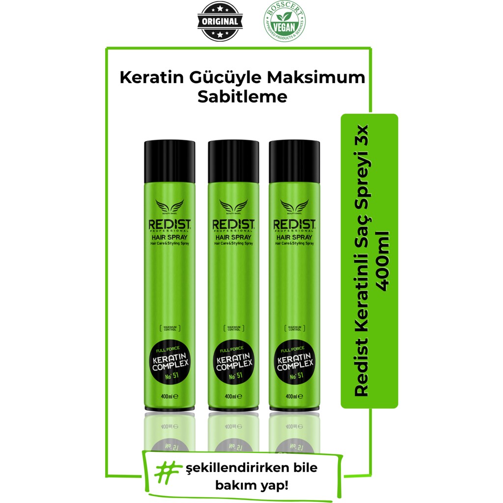 Redist Keratinli Saç Spreyi 400 ml x3 | 3’lü Ekonomik Paket! Daha Fazla Güç, Daha Fazla Tasarruf Diğer Fiyatı