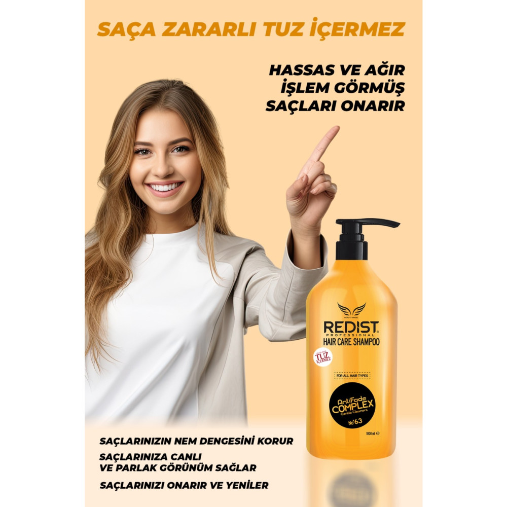 Redist Şampuan Saç Bakımı Tuzsuz Şampuan 1000 Ml Şampuan ve Saç Kremi Fiyatı