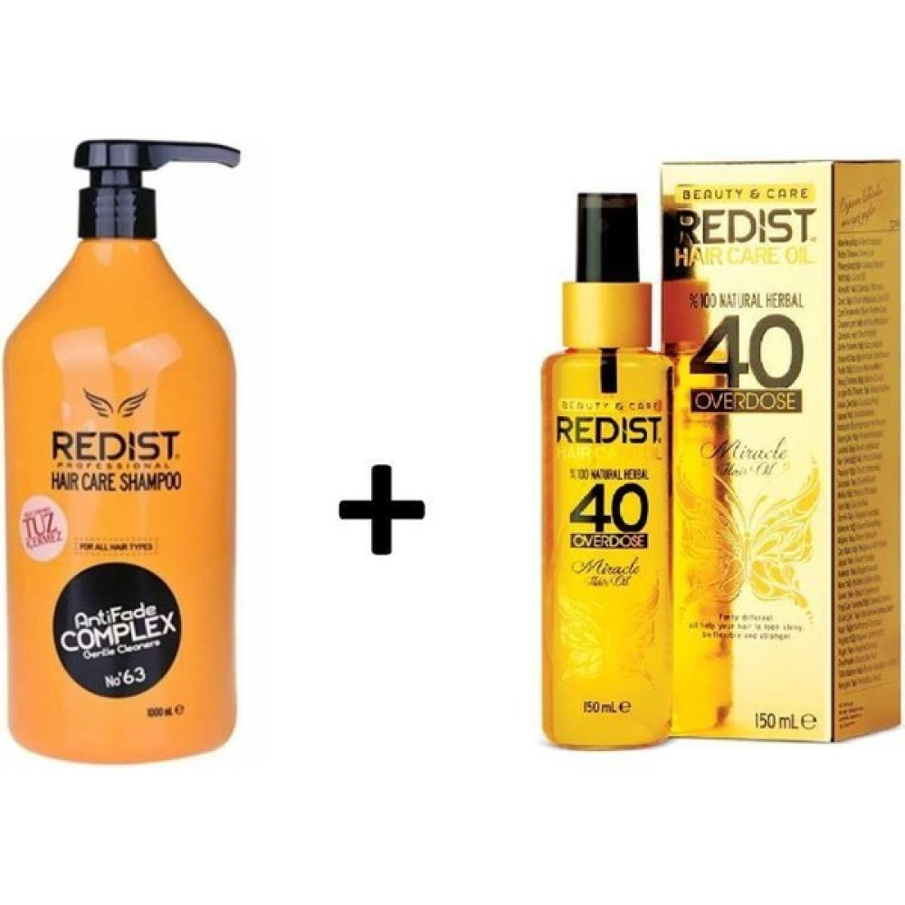 Redist Şampuan Tuzsuz 1000ML + Redist 40 Bitki Bakım Yağı Şampuan ve Saç Kremi Fiyatı