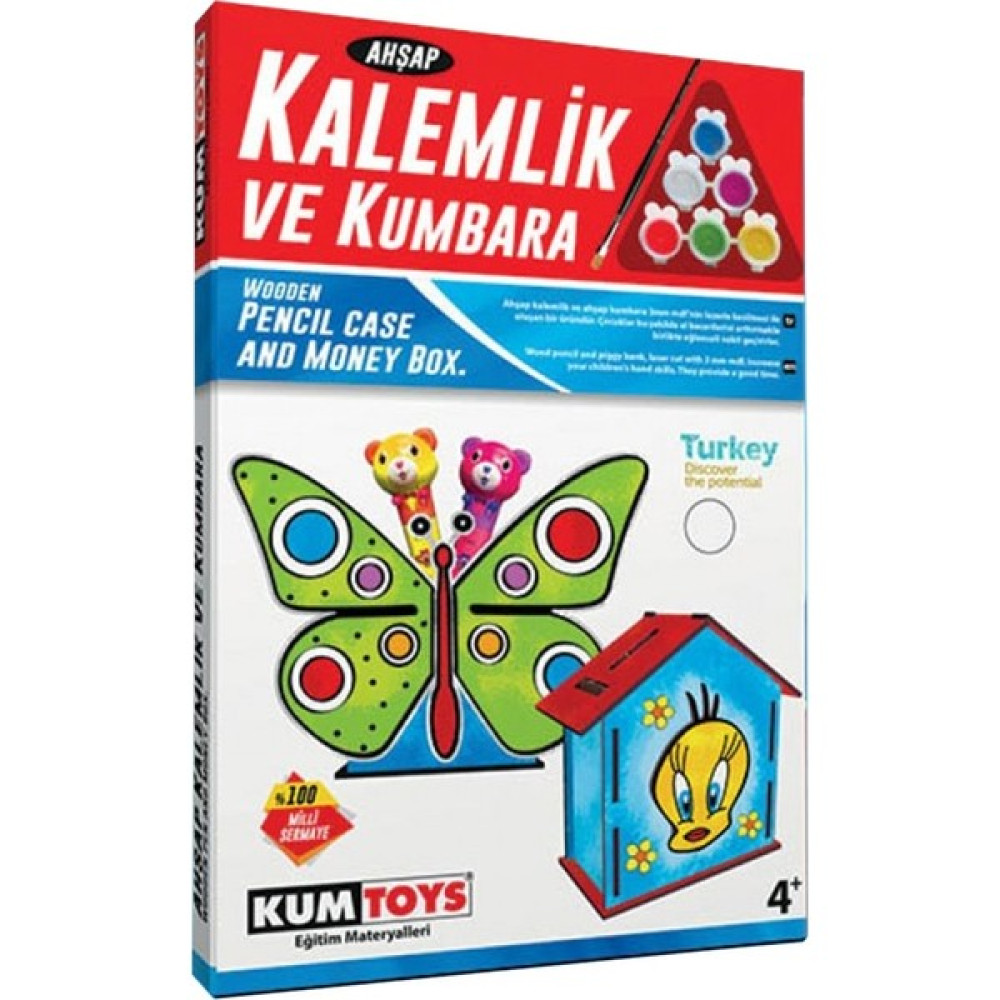 Redka 5304 Ahşap Kalemlik ve Kumbara Set Kalemlik Fiyatı