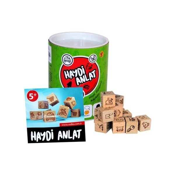 Redka Haydi Anlat - Doğal Ahşap Küpler - 5 Yaş Üzeri - Ingilizce Türkçe - Renkli Diğer Fiyatı
