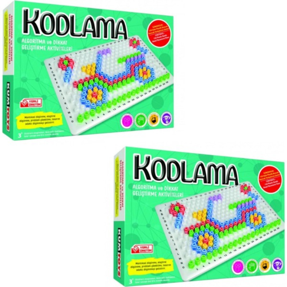 Redka Kumtoys Kodlama Algoritma ve Dikkat Geliştirme Aktiviteleri 2 Li - Renkli Eğitici Oyuncak Fiyatı