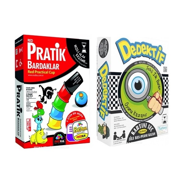 Redka Pratik Bardaklar + Dedektif Kutu Oyunu 2'li Set Fincan / Bardak / Kahve Takımı Fiyatı