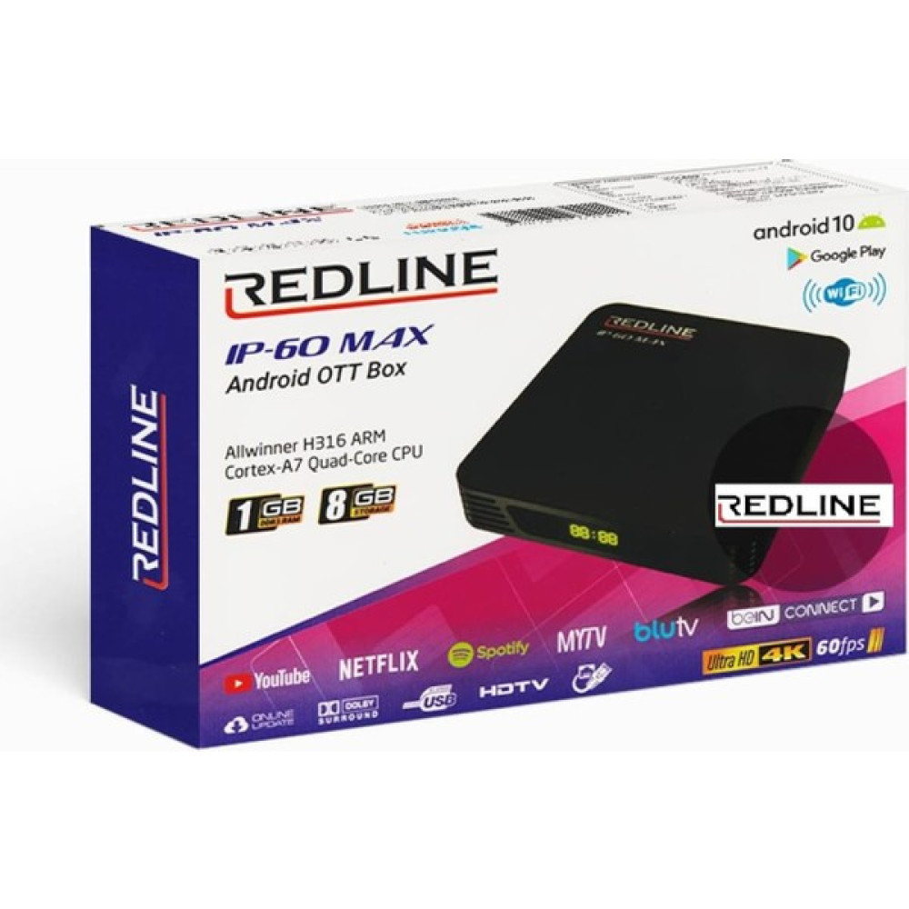 Redline IP-60 Max Android 10 TV Box Media Player Uydu Alıcıları Fiyatı