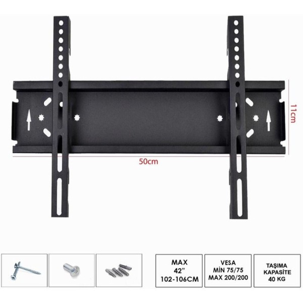 Redmax Tv Duvar Askı Aparatı LED LCD 42'' Inç 106 Ekran Oto Boyaları Fiyatı