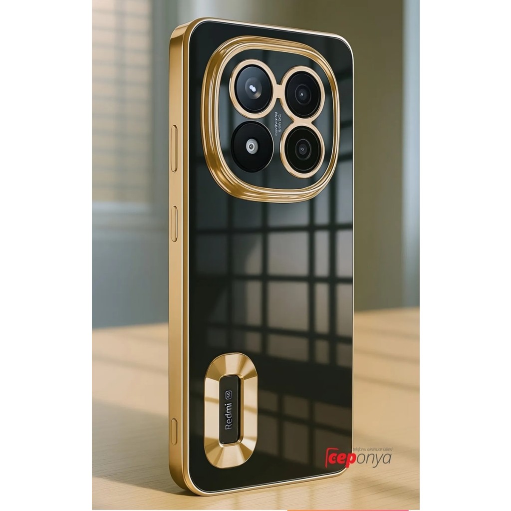 Redmi Note 14 Pro 4g Kılıf Köşeleri Renkli Şeffaf Kamera Korumalı Silikon Luxury Kapak - Gold Cep Telefonu Kılıfı Fiyatı