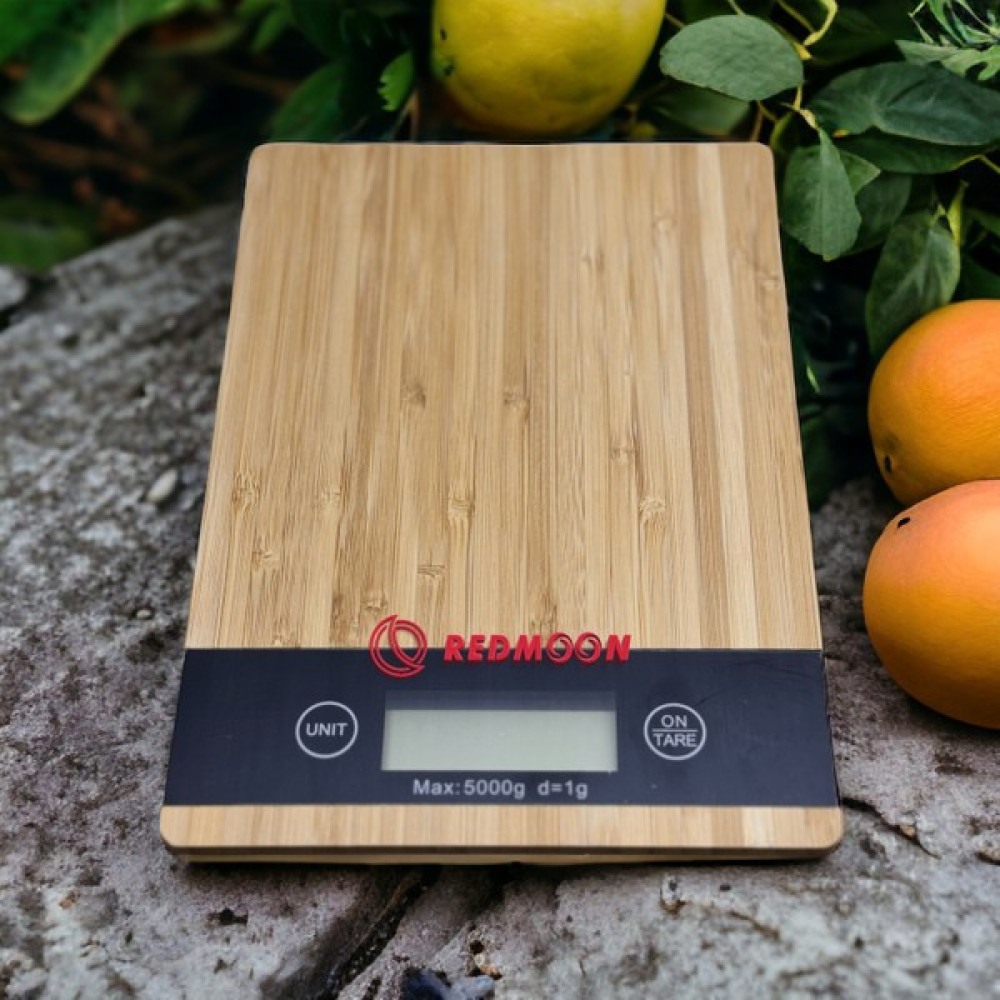Redmoon Ahşap Lüks Dijital Ekranlı 5 kg 1 gr Çok Şık Mutfak Terazisi + Pil Hediyeli Mutfak Tartıları / Terazileri Fiyatı