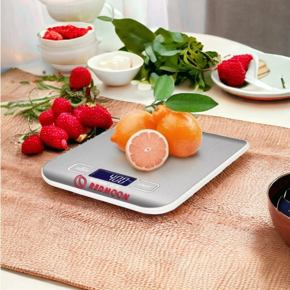 Redmoon Lüx Dijital Mutfak Terazisi 5 kg 1 gr Hassas Paslanmaz Çelik - Gümüş Mutfak Tartıları / Terazileri Fiyatı