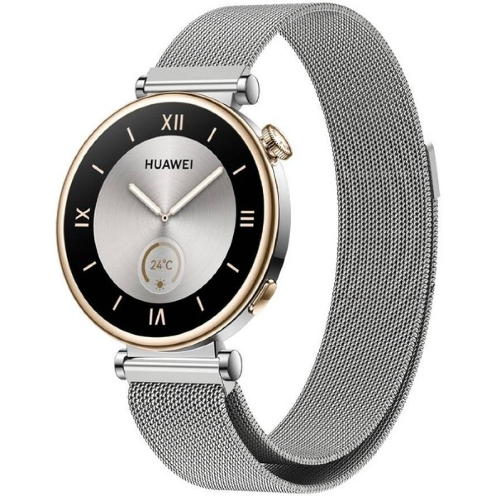 Redmud Teknoloji Huawei Watch Gt5 41 mm Ile Uyumlu Kordon 18 mm Metal Hasır Kayış Güçlü Mıknatıs - Gümüş Giyilebilir Teknoloji Aksesuarları Fiyatı