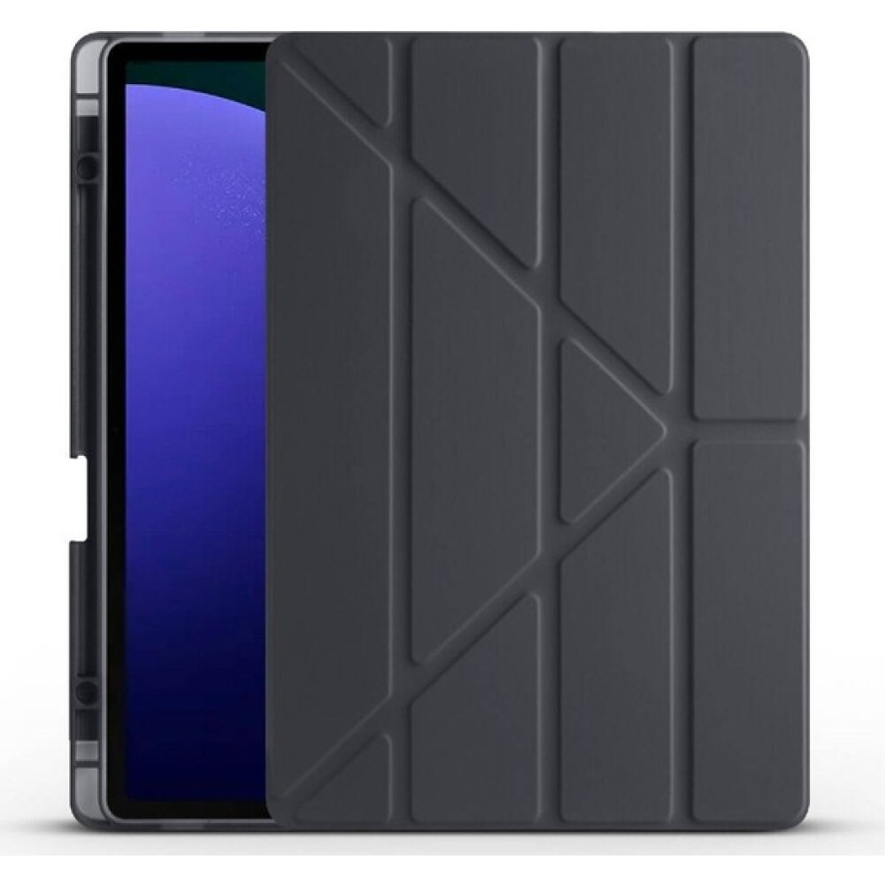 Redmud Teknoloji Samsung Galaxy Tab S10 Plus 12,4 Inç Uyumlu Kılıf Üçgen Standlı Kalem Bölmeli Silikon Tablet Kılıfı - Siyah Tablet Kılıfı Fiyatı
