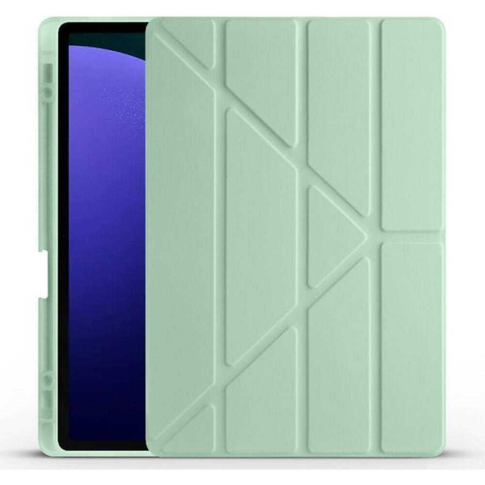 Redmud Teknoloji Samsung Galaxy Tab S10 Plus 12,4 Inç Uyumlu Kılıf Üçgen Standlı Kalem Bölmeli Silikon Tablet Kılıfı - Yeşil Tablet Kılıfı Fiyatı