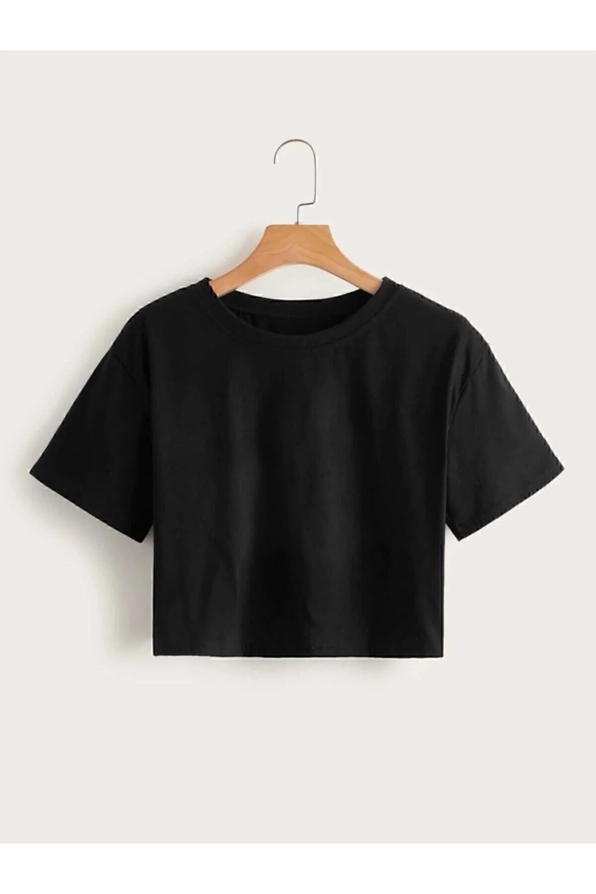 Redo Baskılı Kadın Siyah Organik Pamuklu Crop T-shirt S Beden" Bayan T-shirt Fiyatı