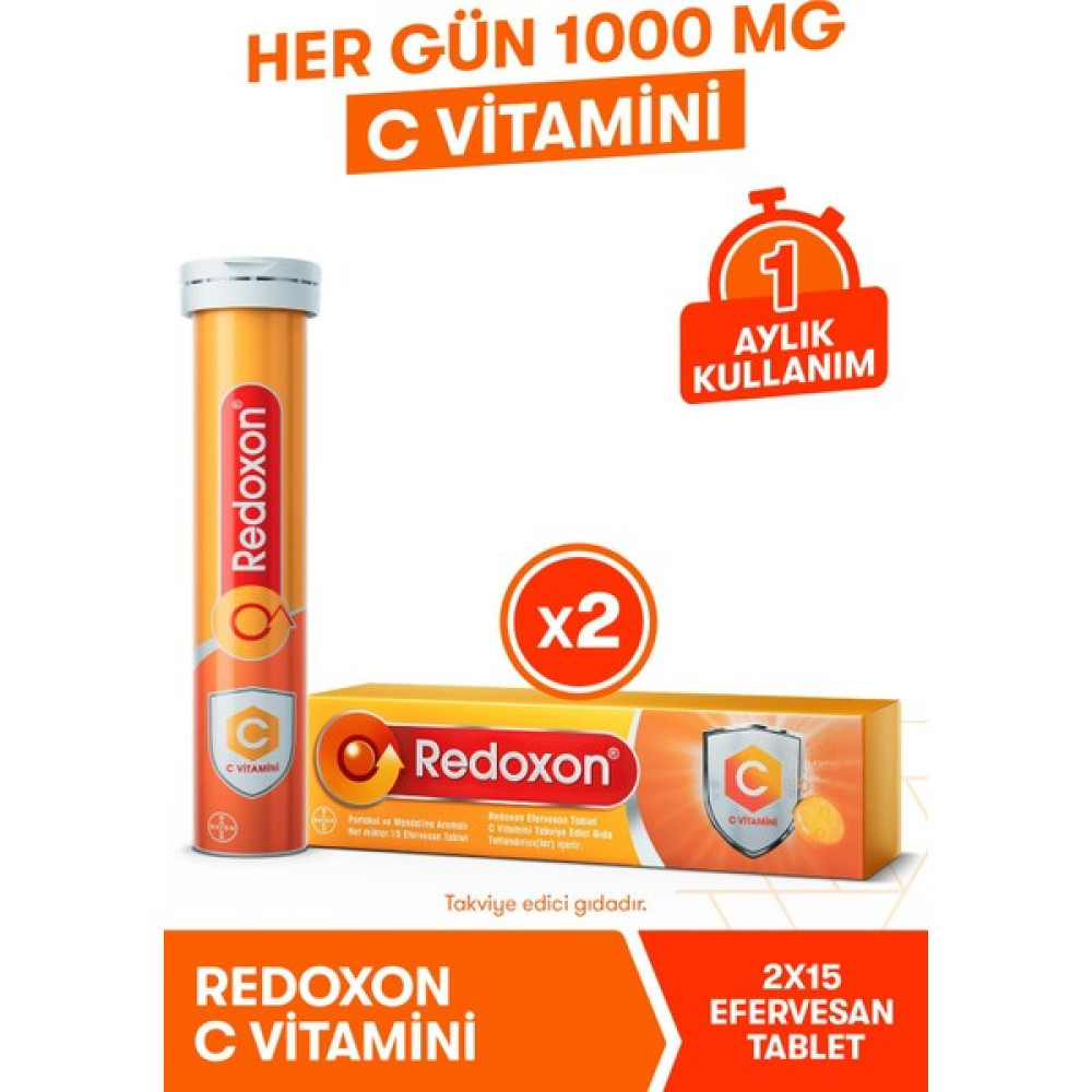 Redoxon C Vitamini 15 Efervesan Tablet 2li Paket I 1000 Mg C Vitamini Içeren Takviye Edici Gıda Protein Tozları Fiyatı