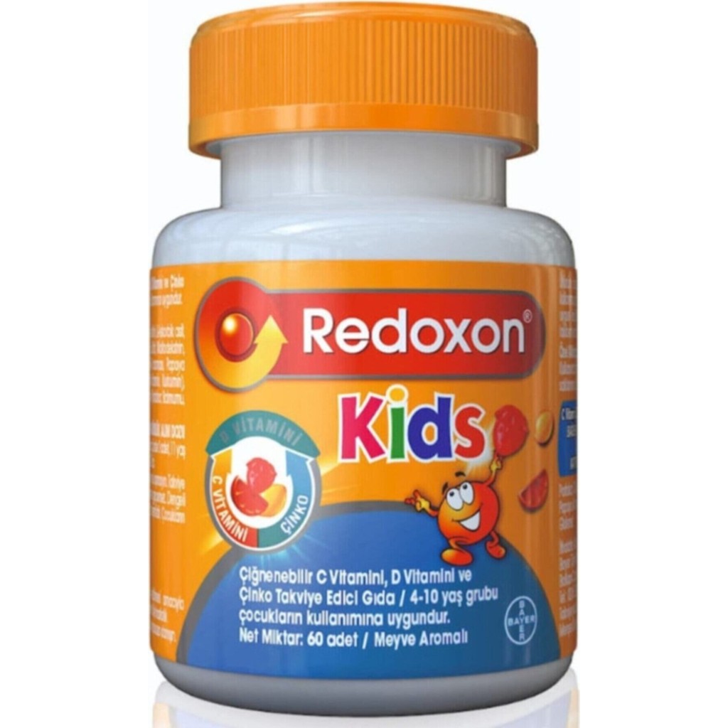 Redoxon Kids C Vitamini D Vitamini ve Çinko İçeren Çiğnenebilir Tablet 60 Adet Diğer Fiyatı