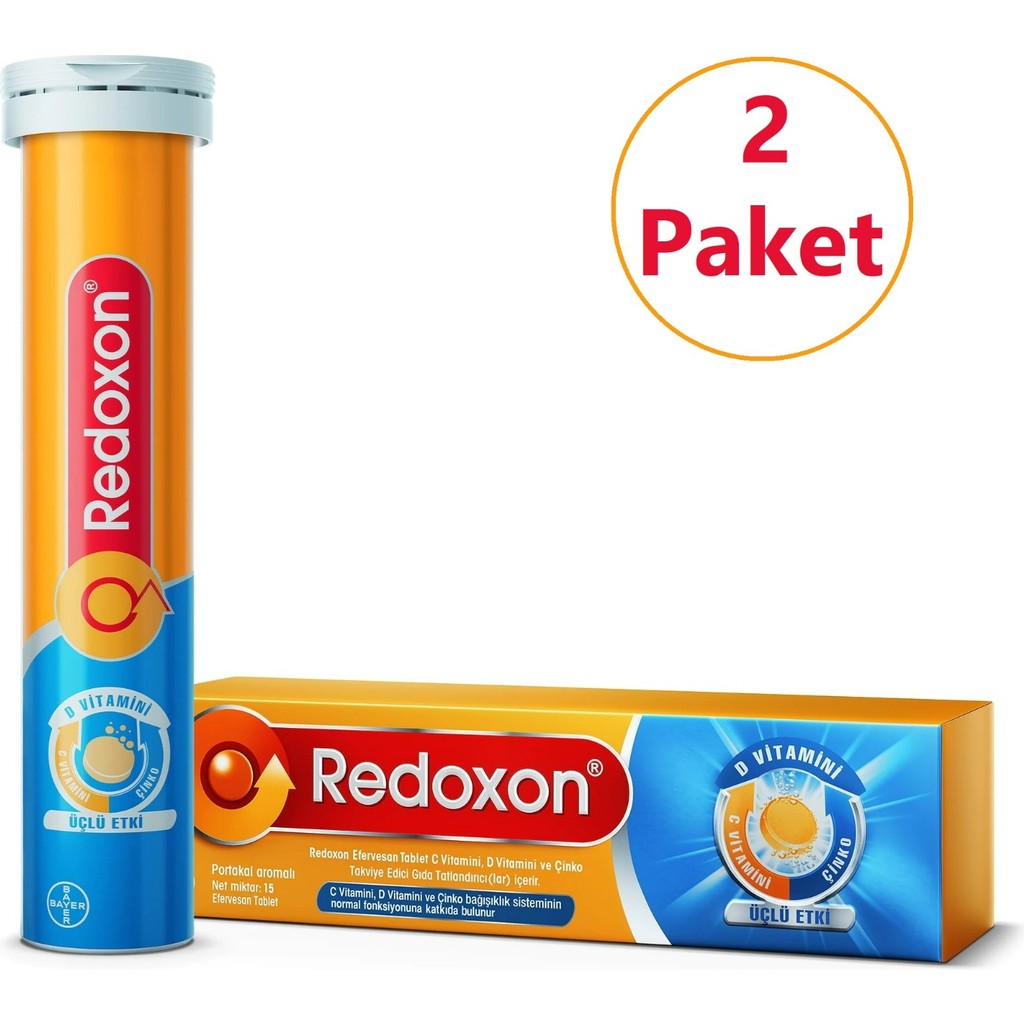 Redoxon Üçlü Etki 15 Efervesan Tablet 2'li Paket - 2 Adet Diğer Fiyatı