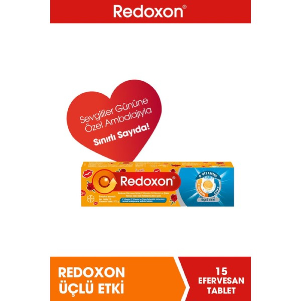 Redoxon Üçlü Etki 15 Efervesan Tablet -Sevgililer Günü Özel Paketi I 1000 Mg C Vitamini, D Vitamini, Çinko Protein Tozları Fiyatı
