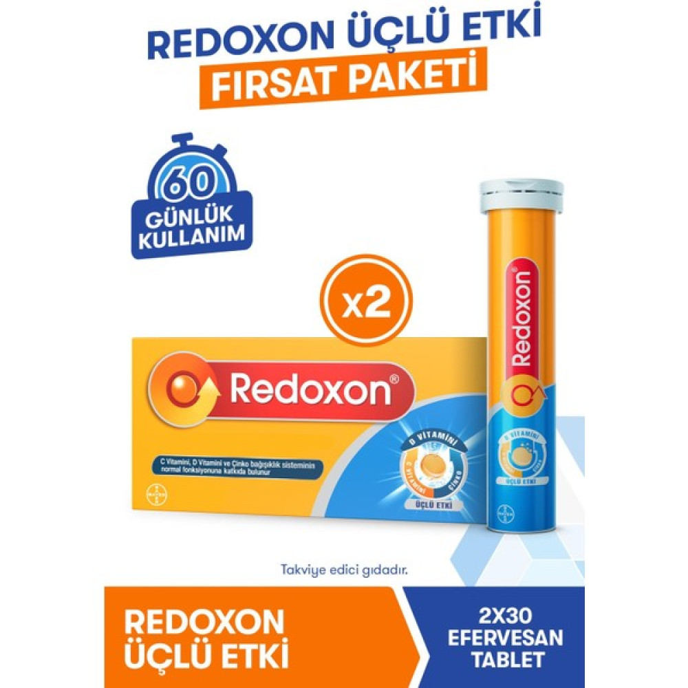 Redoxon Üçlü Etki 2x30 Efervesan Tablet (Fırsat Paketi) I 1000 Mg C Vitamini, D Vitamini Ve Çinko Içeren Takviye Edici Protein Tozları Fiyatı