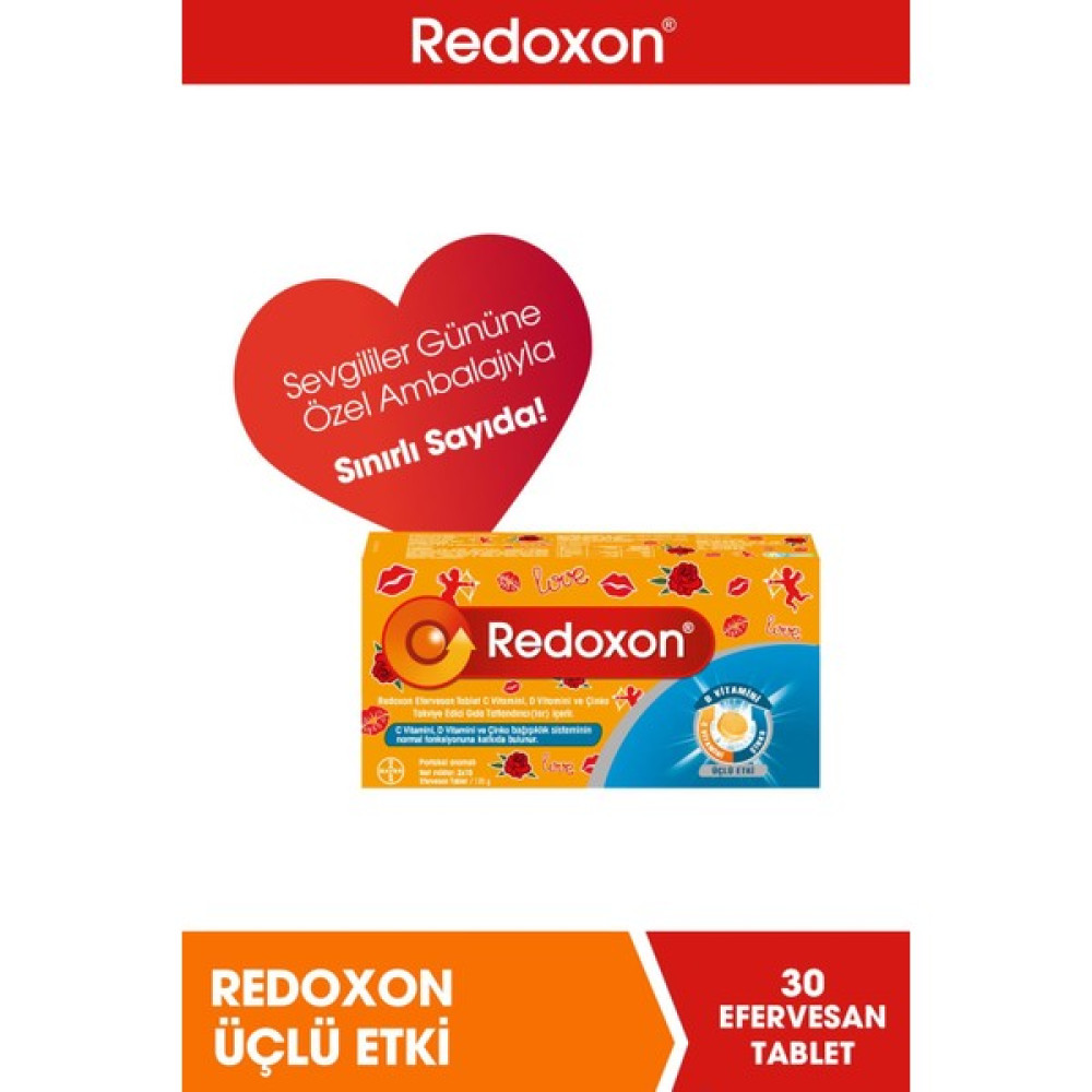 Redoxon Üçlü Etki 30 Efervesan Tablet -Sevgililer Günü Özel Paketi I 1000 Mg C Vitamini, D Vitamini, Çinko Protein Tozları Fiyatı
