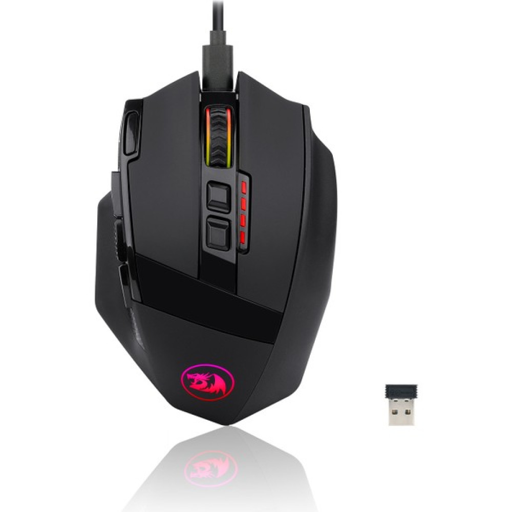 Redragon M801P-RGB 16000DPI 9 Tuş Kablosuz Oyuncu Mouse - Siyah Klavye - Mouse Fiyatı
