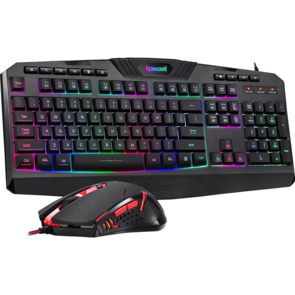 Redragon S101-3 Kablolu Türkçe Q Rgb Oyuncu Klavyesi ve Arkadan Aydınlatmalı Kırmızı Mouse / Oyuncu Klavye Mouse Seti Siyah Redragon S101-3 Klavye - Mouse Fiyatı