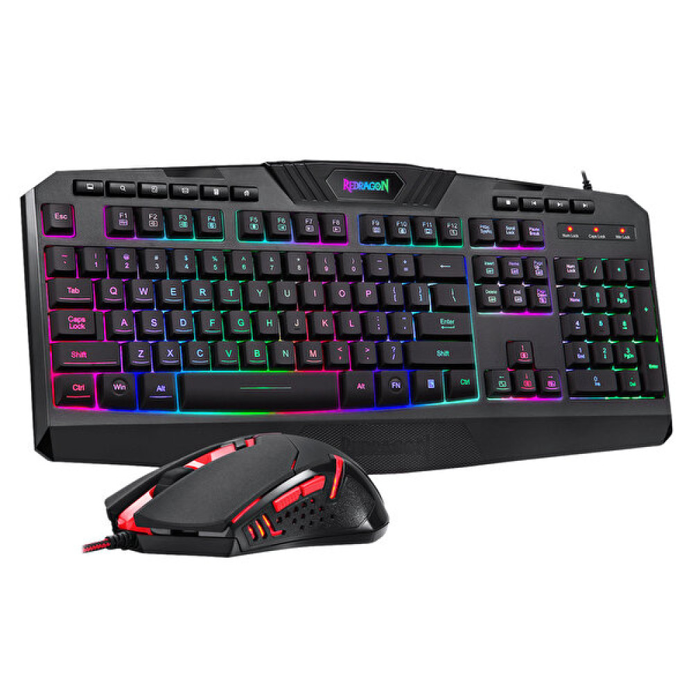 Redragon S101-3 Kablolu Türkçe Q RGB Siyah Klavye ve Mouse Set Klavye - Mouse Fiyatı