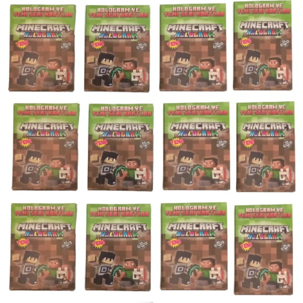 Redro Home Minecraft Yeni Koleksiyon Sürpriz Hologram Oyun Kartları - 12'li Kutu Oyun Takımları Fiyatı
