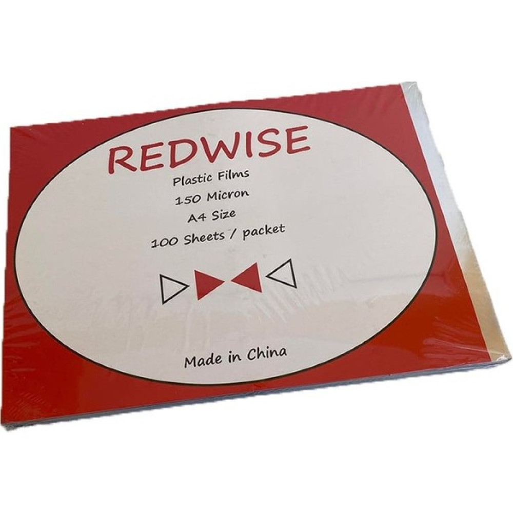 Redwise A4 Şeffaf Cilt Kapağı 150 Micron 100'LÜ Paket - Asetat Kağıdı Ciltleme Makinesi Fiyatı