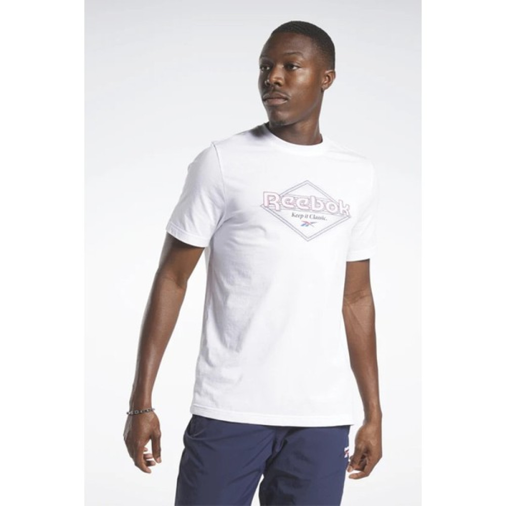 Reebok Gs Keep It Classic Ss Beyaz Erkek Kısa Kol T-Shirt Erkek T-shirt Fiyatı