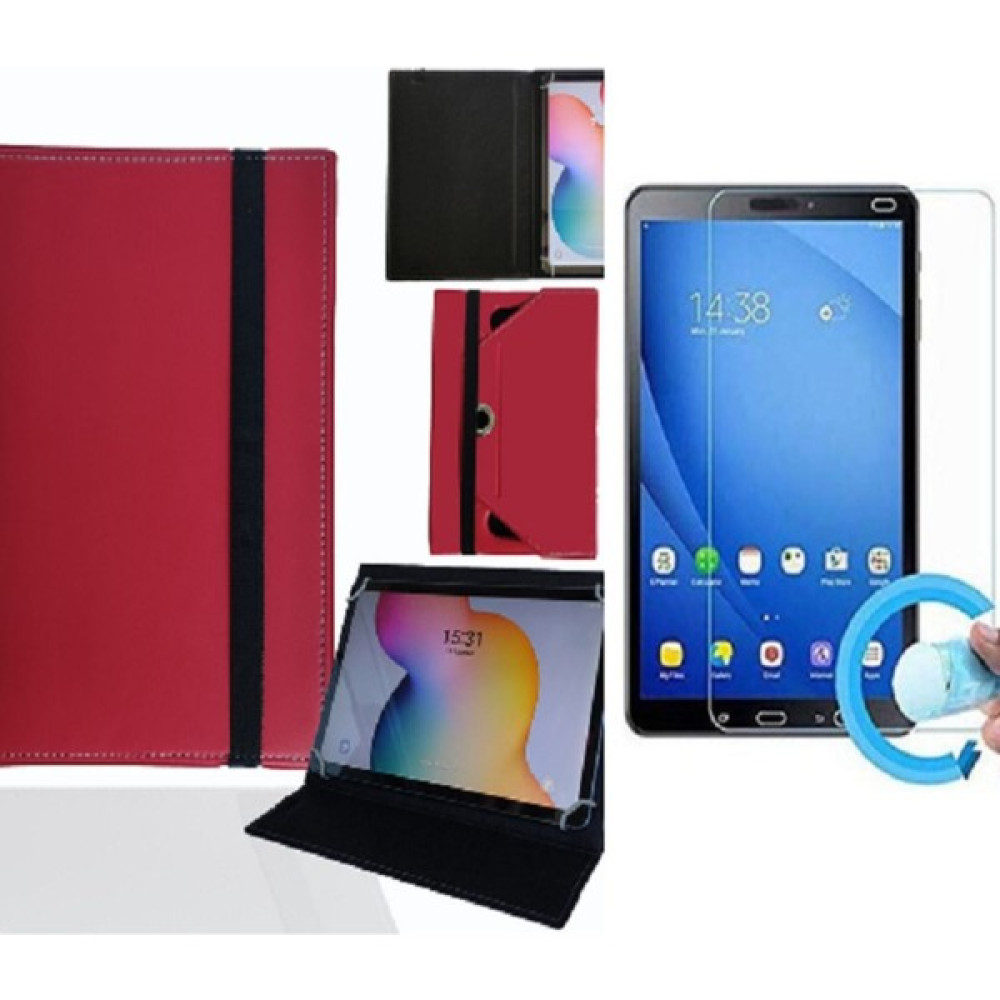 Reeder A10IQ -10.1" Tablet Uyumlu Standlı Tablet Kılıfı + Nano Ekran Koruyucu - Kırmızı Oto Boyaları Fiyatı