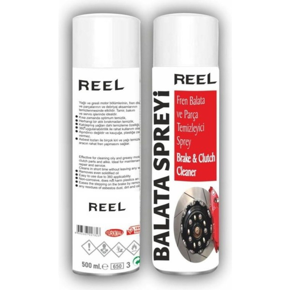 Reel Fren Balata Temizleme Spreyi 500MM (24 Adet) Fren Bakım Spreyi Fiyatı