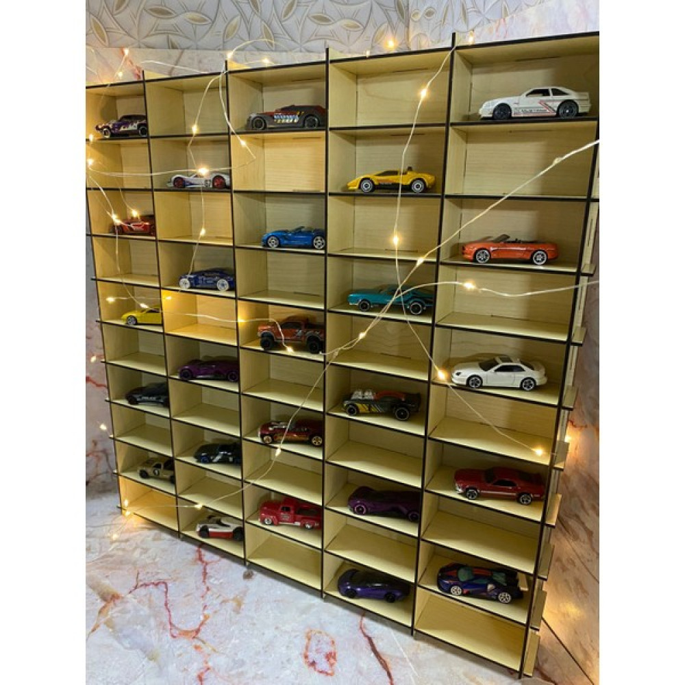 Refason Design Refason Desing Ahşap Araba Rafı 50'li Akça Ağacı Renk (Hotwheels ve Matcbox Arabaları Için Uygundur) - Akçaağaç Duvar Rafı Fiyatı