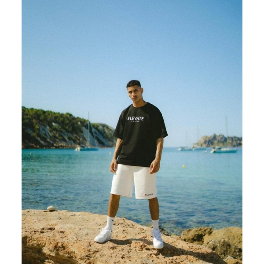 Refined Elevate Unisex Oversize Siyah Tshirt Erkek T-shirt Fiyatı