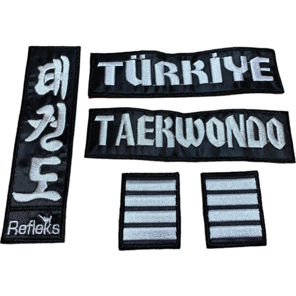 Refleks Spor Kuşak Nakış Taekwondo+Türkiye+ Korece Taekwondo+ 2 Adet 4.dan Çizgiarma 4.dan Takım Oto Boyaları Fiyatı