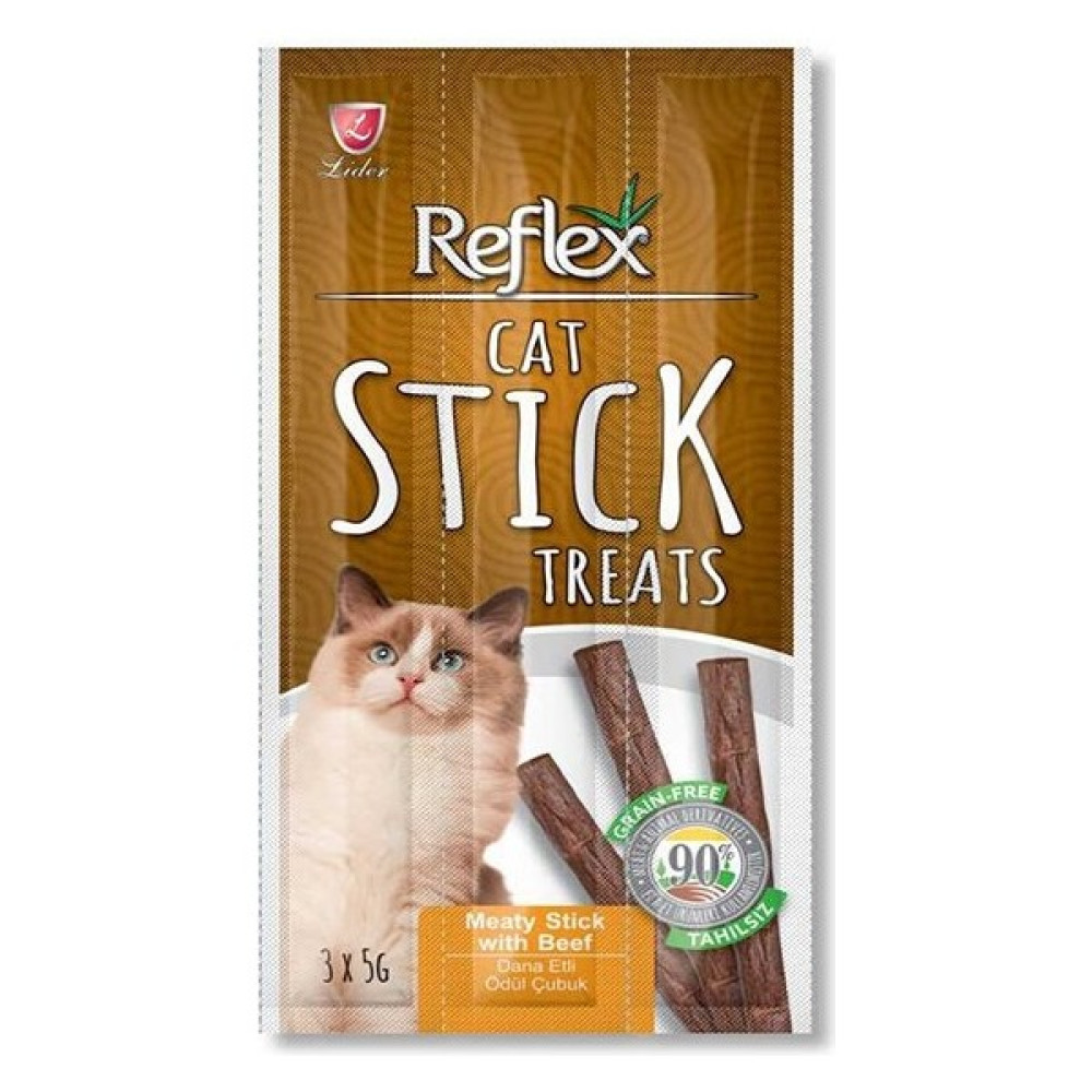 Reflex Dana Etli Tahılsız Stick Kedi Ödül Maması 3x5 gr Evcil Hayvan Ürünleri Fiyatı