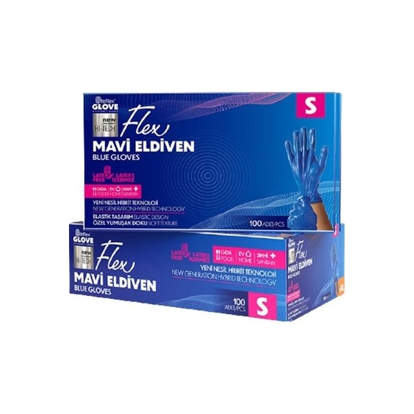 Reflex Hız Danışmanlık Reflex Flex Mavi Glove Pudrasız 100'LÜ / S Temizlik Malzemeleri Fiyatı