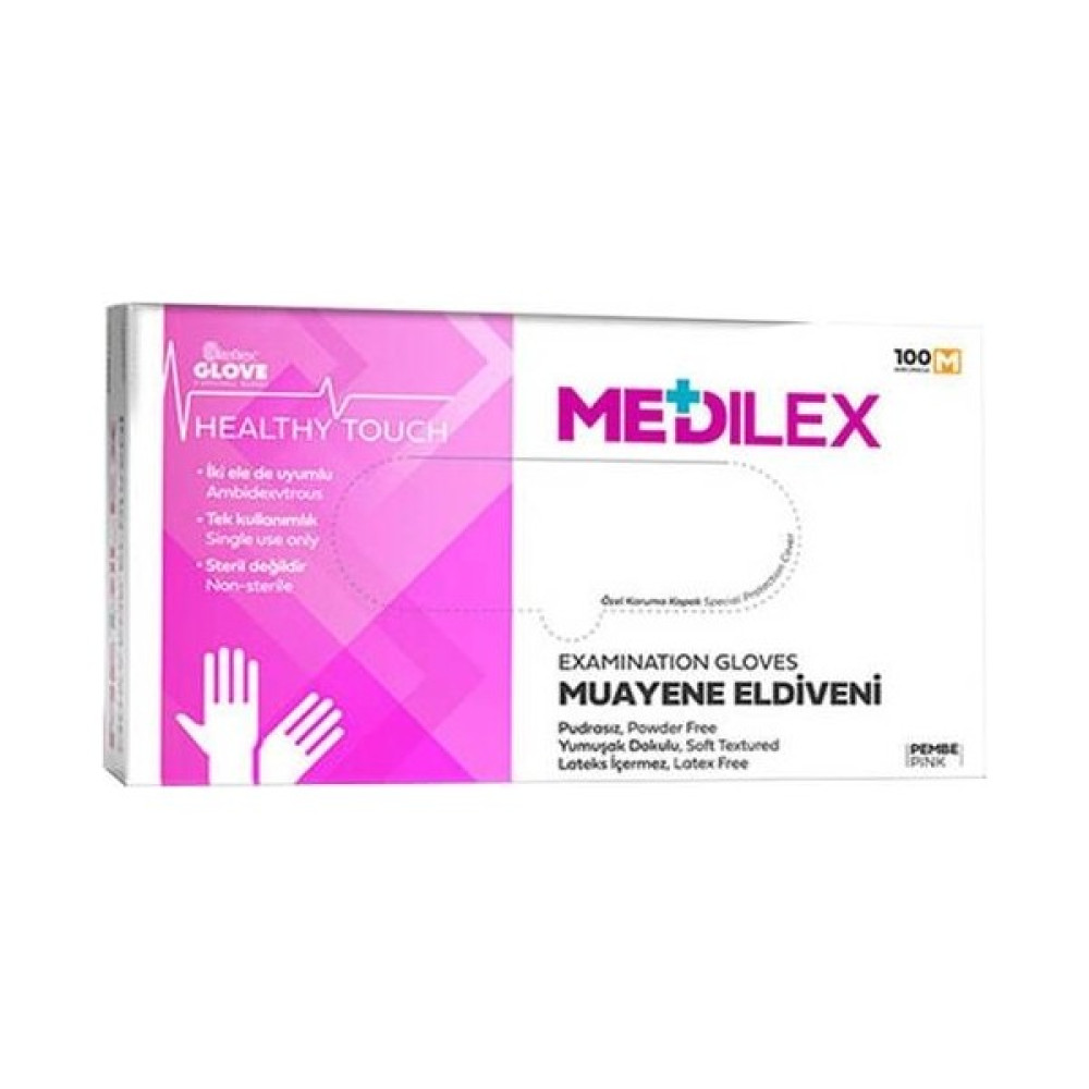 Reflex Medilex Eldiven Pembe Renk M Beden 100'LÜ Temizlik Malzemeleri Fiyatı